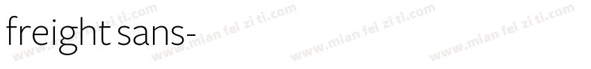 freight sans字体转换